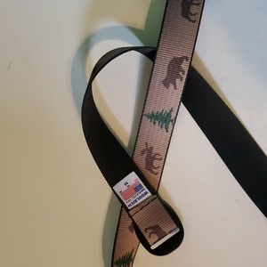 New Woolrich boy's M woodland (moose, bear, tree) belt